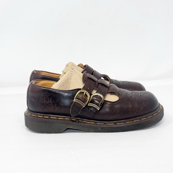 Dr. Martens Shoes - Dr. Martens Brown Leather Mary Janes